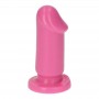 Small pink phallus with mini vaginal anal dildo suction cup for men and women pink