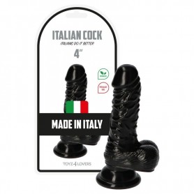 Realistic mini black dildo with testicles and suction cup anal vaginal penetration