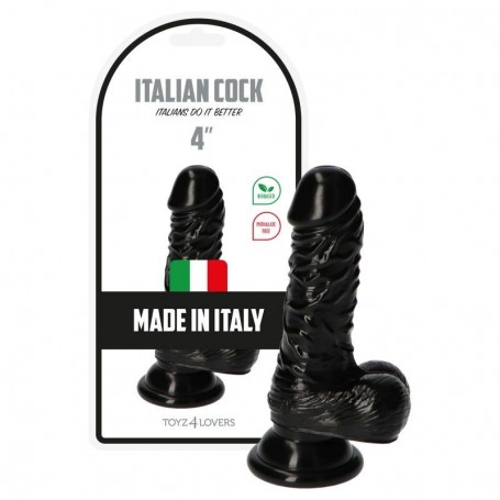 dildo realistico mini nero con testicoli e ventosa penetrazione vaginale anale