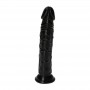 Realistic Black Dildo with Anal Vaginal Suction Cup for Men and Women Black