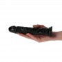 Realistic Black Dildo with Anal Vaginal Suction Cup for Men and Women Black