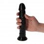 dildo realistico nero fallo con ventosa vaginale anale per uomo e donna black