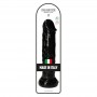 Realistic Dildo with Black Suction Cup Fake Penis Soft Maxi Big Phallus Black