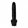 Maxi black dildo with suction cup and testicles large fake penis huge vaginal anal