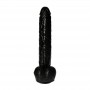 Maxi black dildo with suction cup and testicles large fake penis huge vaginal anal