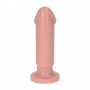 Small Dildo with Realistic Phallus Suction Cup Soft Waterproof Anal Vaginal