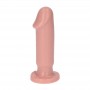 Small Dildo with Realistic Phallus Suction Cup Soft Waterproof Anal Vaginal