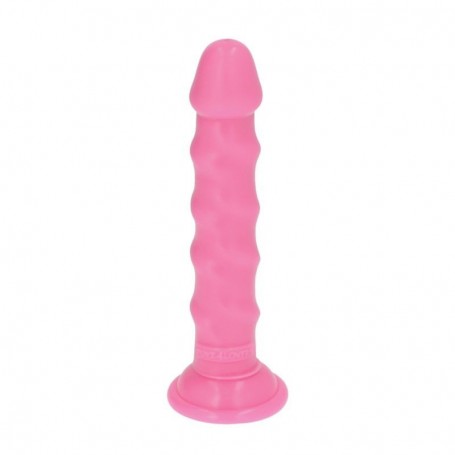 Realistic Pink Anal Vaginal Dildo with Waterproof Suction Cup for Men and Women