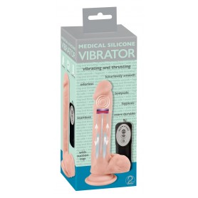 Vibratore Medical Silicone Thrusting Vibrator