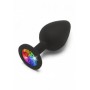Rainbow black silicone plug