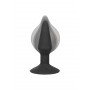 Plug anale nero in silicone gonfiabile Inflatable medium