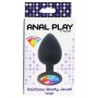 Plug nero gioiello Large Anal Play