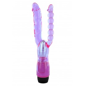 Vibrator double -double penetration purple