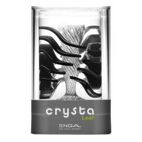 Transparent masturbator with Crysta stimulator