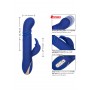 Vibratore rabbit riscaldato punto G in silicone