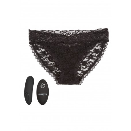 Vibrating lace briefs with L/XL remote control