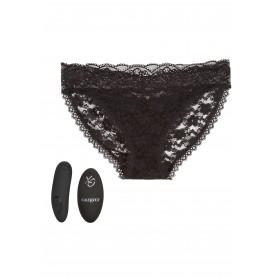 Vibrating lace briefs with S/M remote control