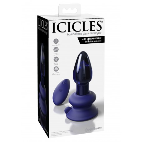 vibratore anale plug Icicles No 85 Vibrante