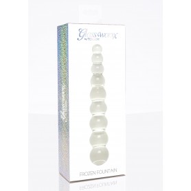 Stimolatore vaginale anale in vetro Frozen Fountain