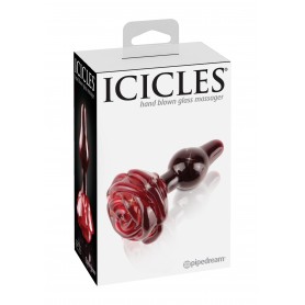 Plug anal Play con rosa Rosso Icicles No 76
