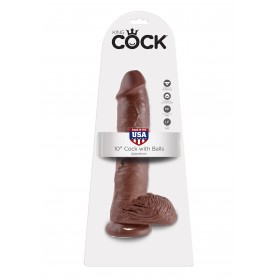 Make it realistic with suction cup and testicles Cock 10 Inch With Balls
