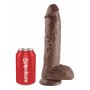 Make it realistic with suction cup and testicles Cock 10 Inch With Balls