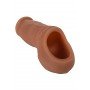 Packer Gear wearable phallic sheath 12.8 cm STP brown