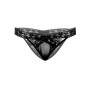 Slip donna nero trasparente Alessandra crotchless panty