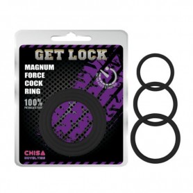 Magnum Force Black phallic rings set