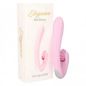 Vaginal vibrator with clitoral stimulator Oral fantasy