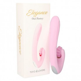 Vibratore vaginale con stimolatore clitoride Oral fantasy