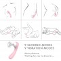 vaginal vibrator with clitoral suck Clitoral stimulator Pink Obsession