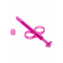 Vaginal dispenser syringe for pink lubricant