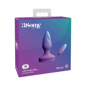 Anal vibrator with silicone remote control Anal plug