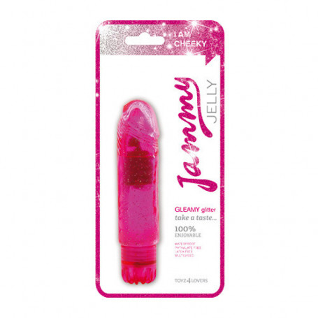 Vibrator jammy jelly gleamy glitter pink