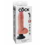 Vibratore realistico con ventosa e testicoli king cock 8 vibrating