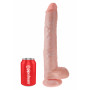 Make it realistic with suction cup KING COCK 14Inch With Balls