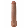 Realistic Foul with suction cup KING COCK 15Inch With Balls
