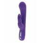 Rechargeable silicone rabbit vaginal vibrator