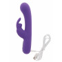 Rechargeable silicone rabbit vaginal vibrator