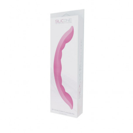 Double dip-double inside pleasure silicone pink