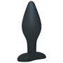 Black Velvet Silicone Butt Plug Large