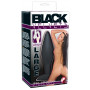 Black Velvet Silicone Butt Plug Large