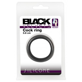 Anello fallico ritardante in silicone nero Cock Ring
