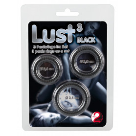 Phallic ring kit 3 pcs retardant cock ring LUST Cock Ring Trio