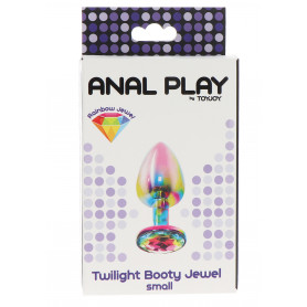 Plug anale in metallo con pietra Twilight Booty Jewel Small