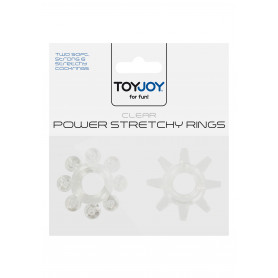 Anello fallico set Power Stretchy Rings 2pcs