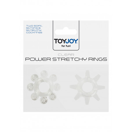 Anello fallico set Power Stretchy Rings 2pcs