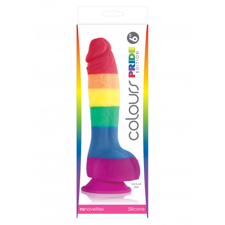 Make it realistic vaginal anal with suction cup Pride Edition 6 Inch Dildo