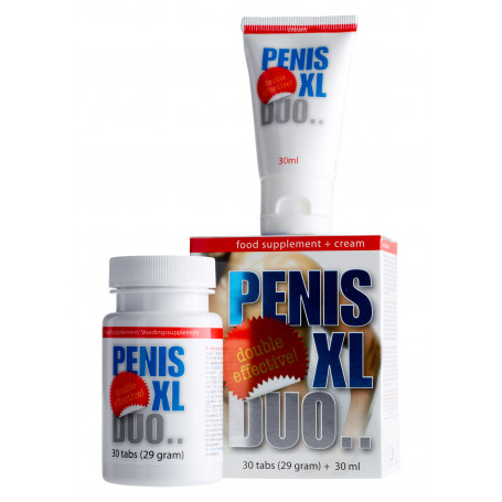 Penis XL Pack Duo Pack set of capsules and cream stimulants for men